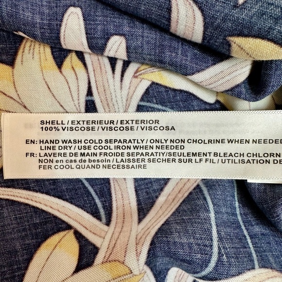 Band of Gypsies Ruffle Front Button Down Floral Midi Dress Size Small - Picture 10 of 12